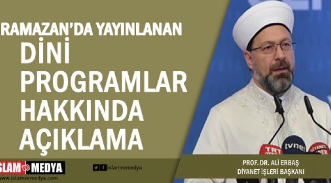 Dini programlar hakkında açıklama