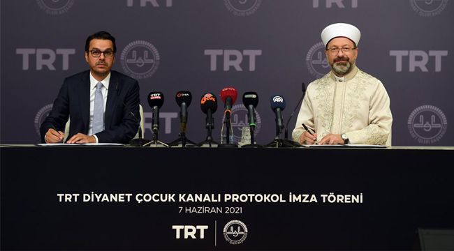 TRT Diyanet Çocuk için imzalar atıldı