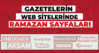 Haber, Yemek Tarifi, Fetva: Gazetelerin İnternet Sitelerinde Ramazan Sayfaları